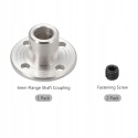 Sprzęgło Wału Kołnierzowe 6 mm Aluminiowe Srebrne do RC CNC DIY M3