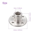 Sprzęgło Wału Kołnierzowe 6 mm Aluminiowe Srebrne do RC CNC DIY M3