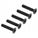 Śruby Imbusowe Stożkowe M6x30 mm Klasa 10.9 Czarne 20 szt. DIN 7991