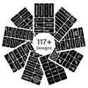Szablony Tatuaży Tymczasowych 142 Wzory 12 Arkuszy Henna Wielorazowe