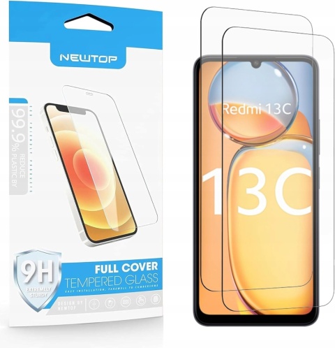 Szkło Hartowane Redmi 13C 4G 9H 0,33 mm 2 szt. Ochrona Ekranu HD
