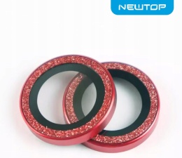 Szkło na Aparat iPhone 14 Pro 14 Pro Max Błękitne 3 szt. Glitter 9H