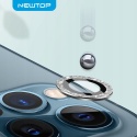 Szkło na Aparat iPhone 15 Pro 15 Pro Max Niebieskie 3 szt. Glitter 9H