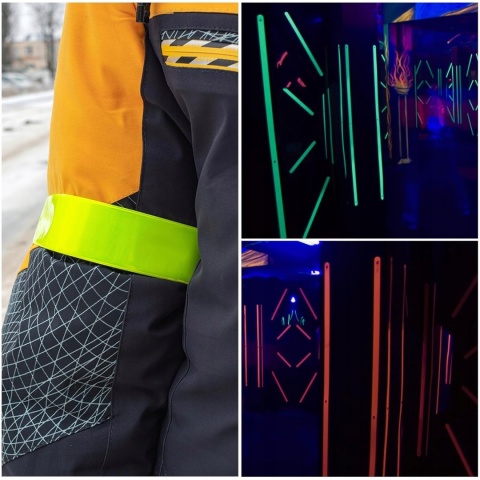 Taśma Fluorescencyjna Świecąca UV 50mm x 5m Różowa PET Neon