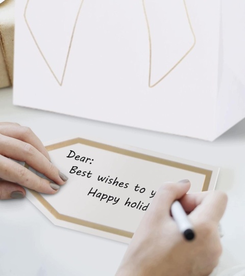 Torebka Prezentowa Papierowa z Kokardą i Uchwytem Biała Elegancka Gift