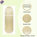 Włosy Clip In 65 cm 8 Pasm 140 g Proste Doczepiane Blond Rozjaśniany