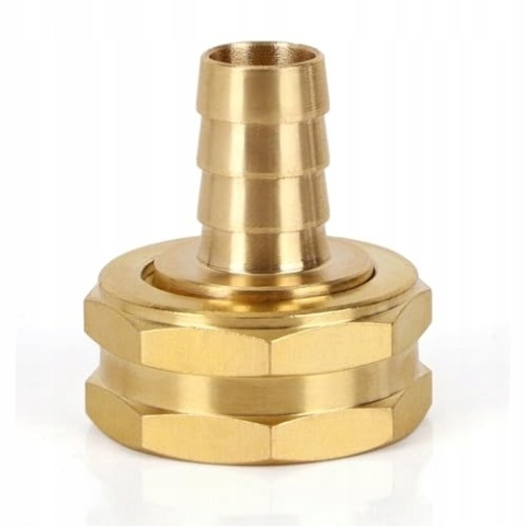 ZŁĄCZKA MOSIĘŻNA PEX 1/2" DO GHT 3/4" GWINTOWANA WĄŻ OGRODOWY 2