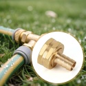 ZŁĄCZKA MOSIĘŻNA PEX 1/2" DO GHT 3/4" GWINTOWANA WĄŻ OGRODOWY 2