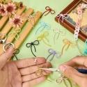 Zawieszki Kokardki Czerwone do Biżuterii 10 szt. Charms DIY Metalowe