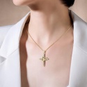 Zawieszki Krzyż z Sercem Cyrkonie 5 szt. Charms do Biżuterii DIY
