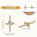 Zawieszki Krzyż z Sercem Cyrkonie 5 szt. Charms do Biżuterii DIY