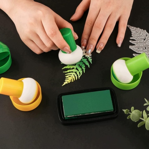 Aplikatory do Tuszu Scrapbooking Gąbki z Uchwytami 9 szt. Briartw DIY