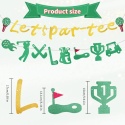 Baner Let's Par Tee Golf Dekoracja Urodzinowa Impreza Golfowa Premium