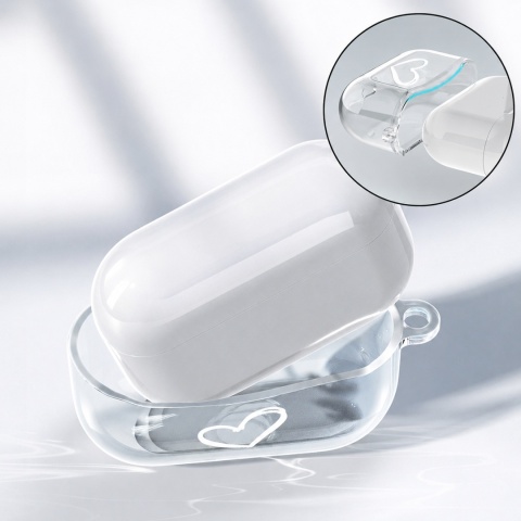 Etui ochronne Newseego kompatybilne z AirPods Pro przezroczyste silikonowe