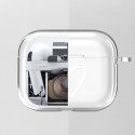 Etui ochronne Newseego kompatybilne z AirPods Pro przezroczyste silikonowe