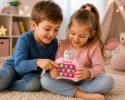 Gra Pop It elektroniczna muzyczna zręcznościowa antystresowa dla dzieci LED