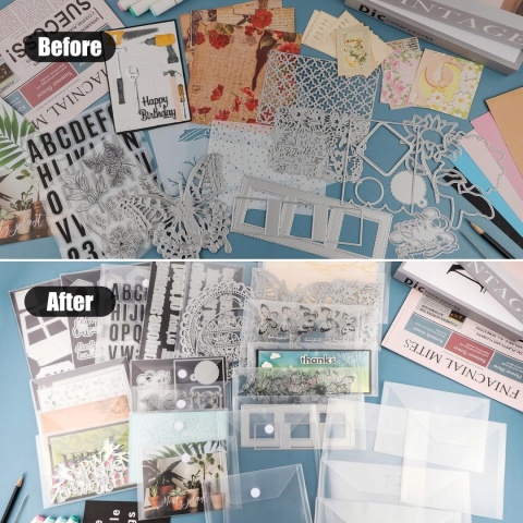 Koperty do Wykrojników Stempli Scrapbookingu PP 18x13cm 50 sztuk