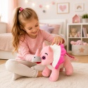 Maskotka Przytulanka Zabawka Pluszowa Dla Dzieci Triceratops Różowy 26 cm