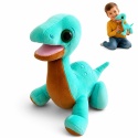 Maskotka pluszak zabawka dinozaur dla dzieci miękki niebieski 25cm