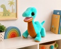 Maskotka pluszak zabawka dinozaur dla dzieci miękki niebieski 25cm