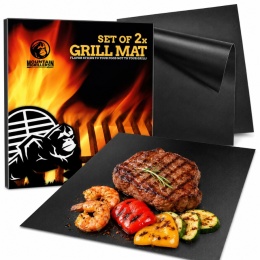 Mata do grillowania BBQ 2 szt 40x33 cm nieprzywierająca grill wielorazowa
