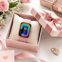 Smartwatch damski różowy AMOLED 1,7" zegarek sportowy Bluetooth Android iOS