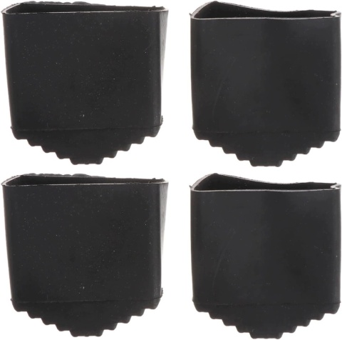 Stopki Gumowe do Drabiny 40x20mm Antypoślizgowe Nakładki 4 sztuki