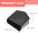 Stopki Gumowe do Drabiny 40x20mm Antypoślizgowe Nakładki 4 sztuki