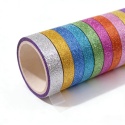 Taśma Washi Brokatowa Zestaw 20 Rolek 3m x 15mm Kolorowa DIY Scrapbook