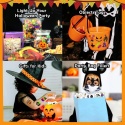 Tatuaże Zmywalne Halloween dla Dzieci 204 szt Naklejki Imprezowe Mix