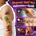 Tatuaże Zmywalne Świecące Halloween dla Dzieci 250 szt Naklejki Glow
