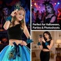 Zestaw Pawia Akcesoria Kostium Halloween Cosplay Opaska Kolczyki 3el