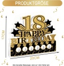 18 Urodziny Drewniana Kartka Prezent na Pieniądze HappyBirthday 18 Lat Stół