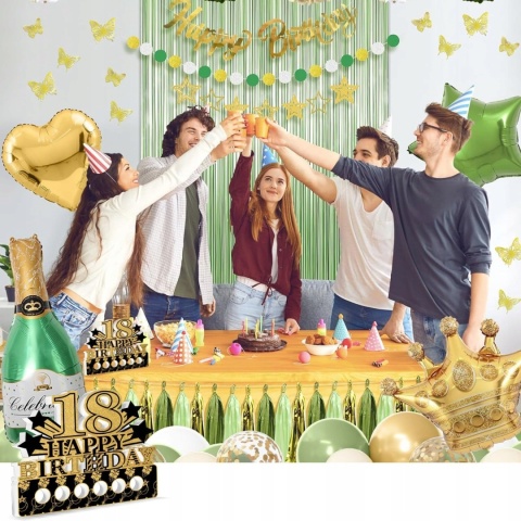 18 Urodziny Drewniana Kartka Prezent na Pieniądze HappyBirthday 18 Lat Stół