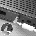 Adapter F Kątowy 90° SAT TV Antena Złącze Wtyk Pozłacany 4 szt.