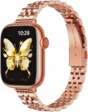 Bransoleta Pasek do Apple Watch 38 40 41 42 mm Metalowa GEARYOU Damska