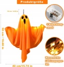 DUCHY HALLOWEEN LED 3 SZT WISZĄCE PODŚWIETLANE DEKORACJE POMARAŃCZOWE
