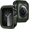 Etui Apple Watch 7 8 9 45mm Metal TPU Pancerne Army Green ZZDZZ