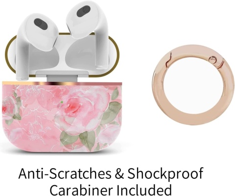 Etui do AirPods 3 Generacji Twarde Ochronne Kwiaty Brelok Berkin Arts