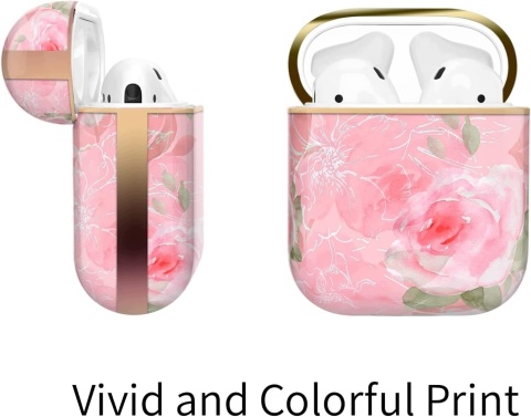 Etui do AirPods 3 Generacji Twarde Ochronne Kwiaty Brelok Berkin Arts