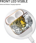 Etui do AirPods Pro 1 Generacji Twarde Lampart Piwonie Brelok Berkin Arts