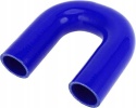 Kolanko silikonowe kąt 180° Uniwersalny 45x150mm Kolor niebieski