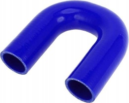 Kolanko silikonowe kąt 180° Uniwersalny 45x150mm Kolor niebieski