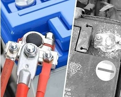 Komplet uniwersalnych klem akumulatorowych z plastikowymi osłonami