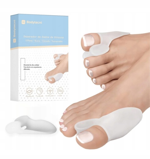 Korektor Haluksów Separator Palców Silikonowy Hallux Valgus 10 szt