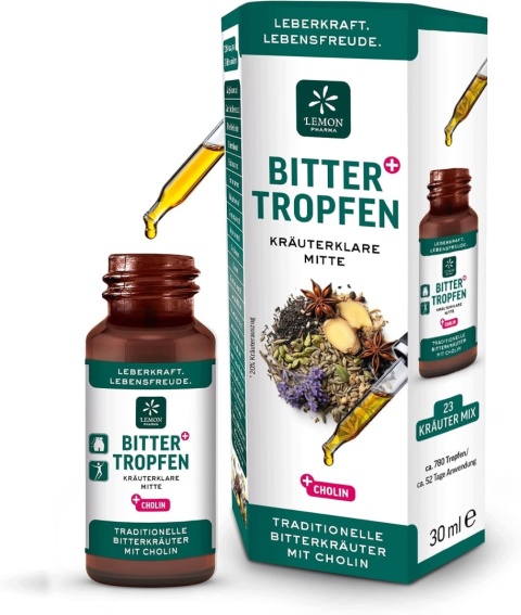 Lemon Pharma Bitter Drops Gorzkie Krople 23 Zioła z Choliną 30 ml