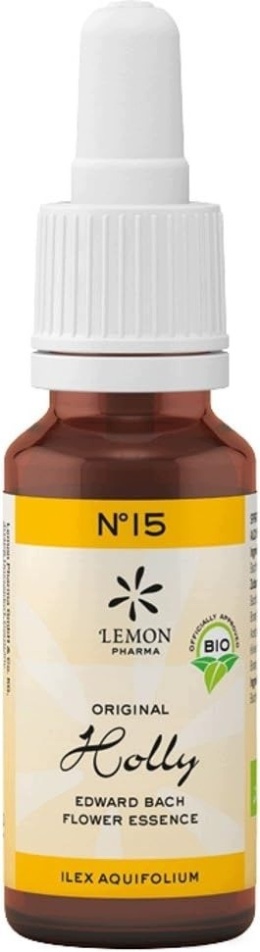 Lemon Pharma Kwiaty Bacha Nr 15 Holly Ostrokrzew Krople Bio 20 ml
