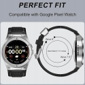 MioHHR Pasek Google Pixel Watch 3 2 1 41mm Silikonowy Etui Stalowe Srebrne