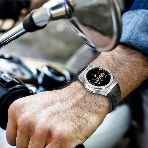 MioHHR Pasek Google Pixel Watch 3 2 1 41mm Silikonowy Etui Stalowe Srebrne