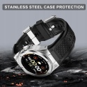 MioHHR Pasek Google Pixel Watch 3 2 1 41mm Silikonowy Etui Stalowe Srebrne